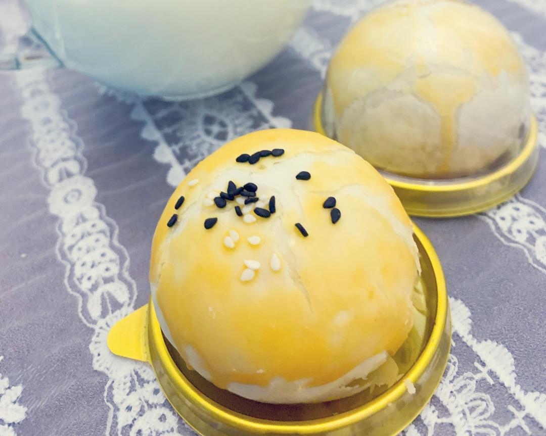 酥到掉渣的麻薯*红豆蛋黄酥（超详细）的做法