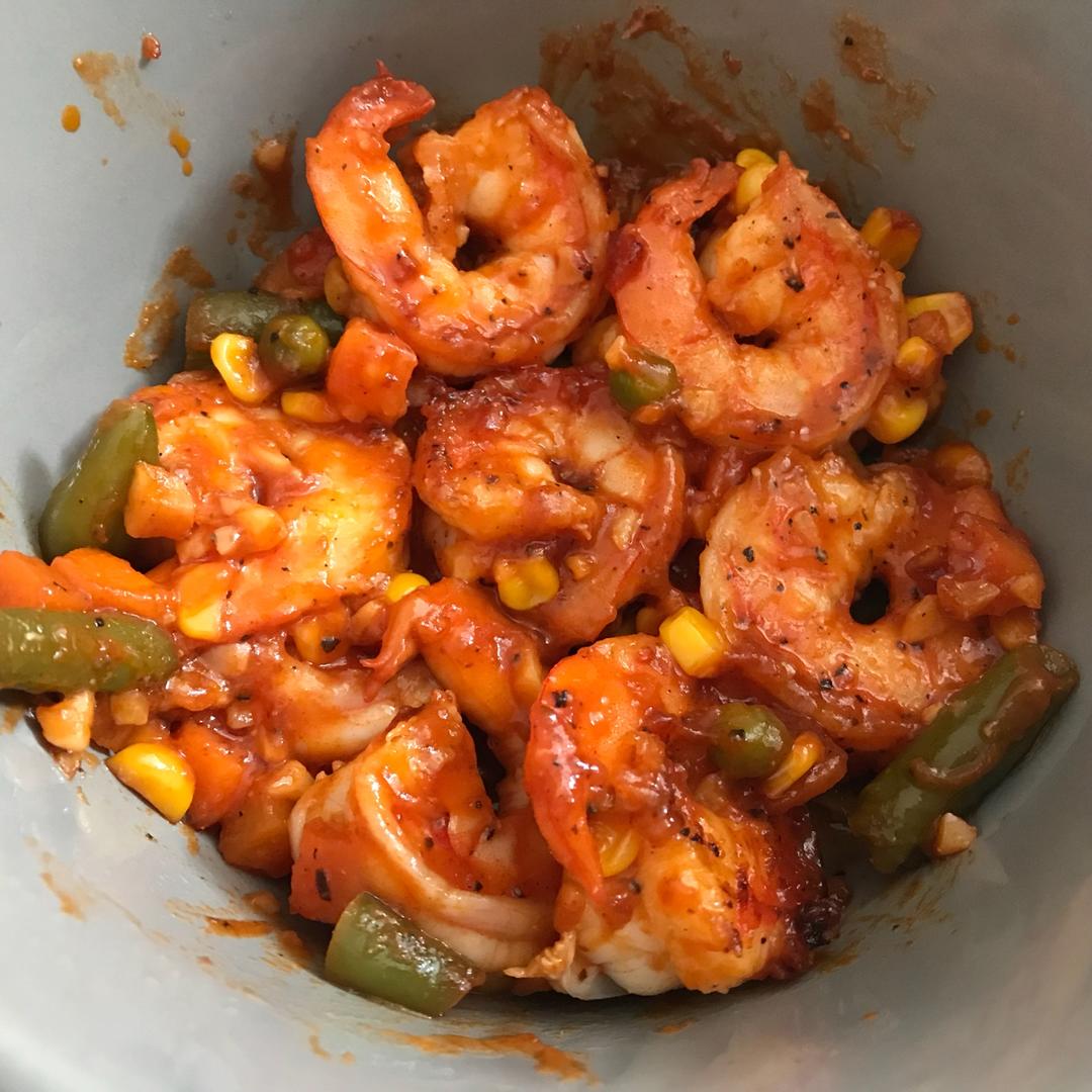 让吃货们停不下嘴的茄汁大虾