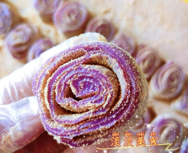 梦幻紫薯糯米卷的做法