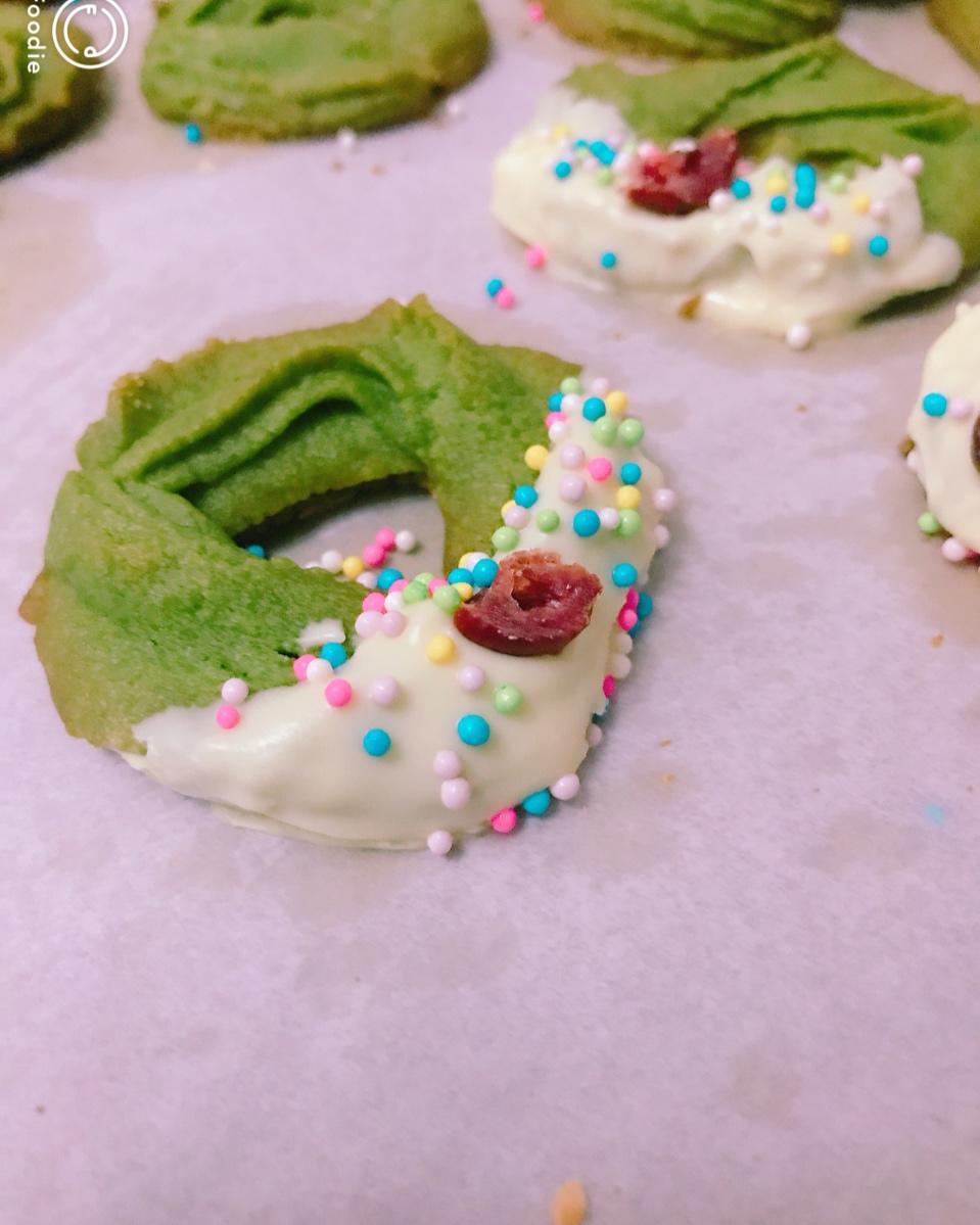 【圣诞】花环小曲奇 Christmas Wreath