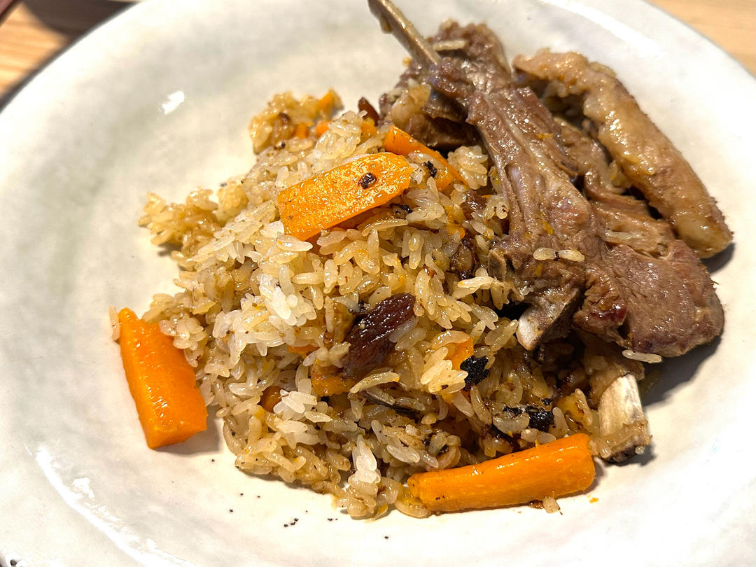新疆羊排抓饭（出锅后米粒分明的秘密）