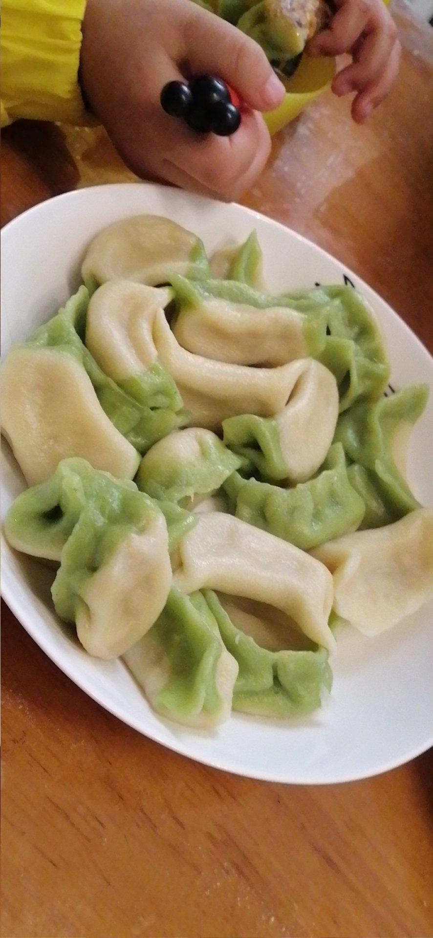 翡翠白菜饺