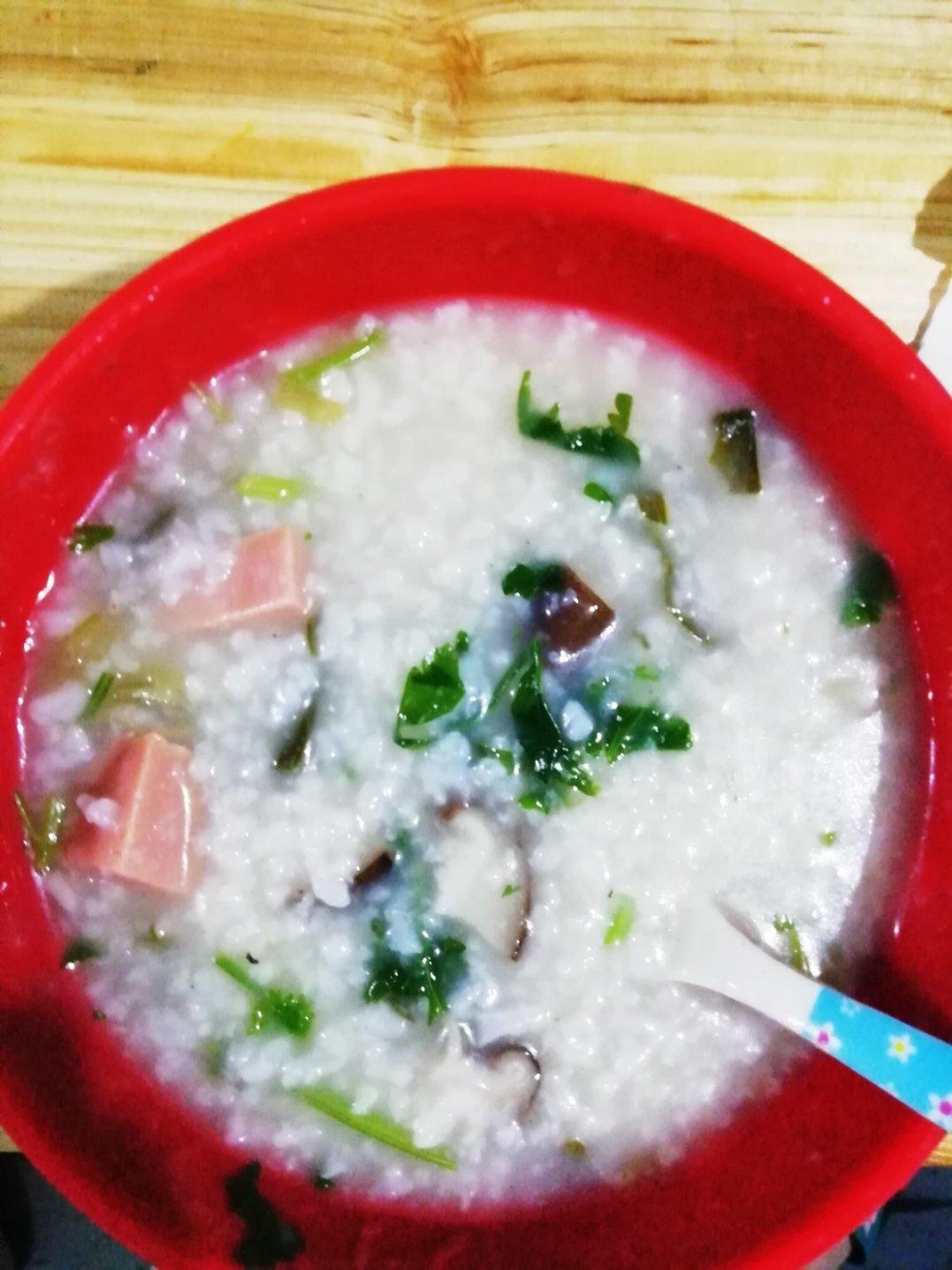 香菇青菜粥（砂锅粥）