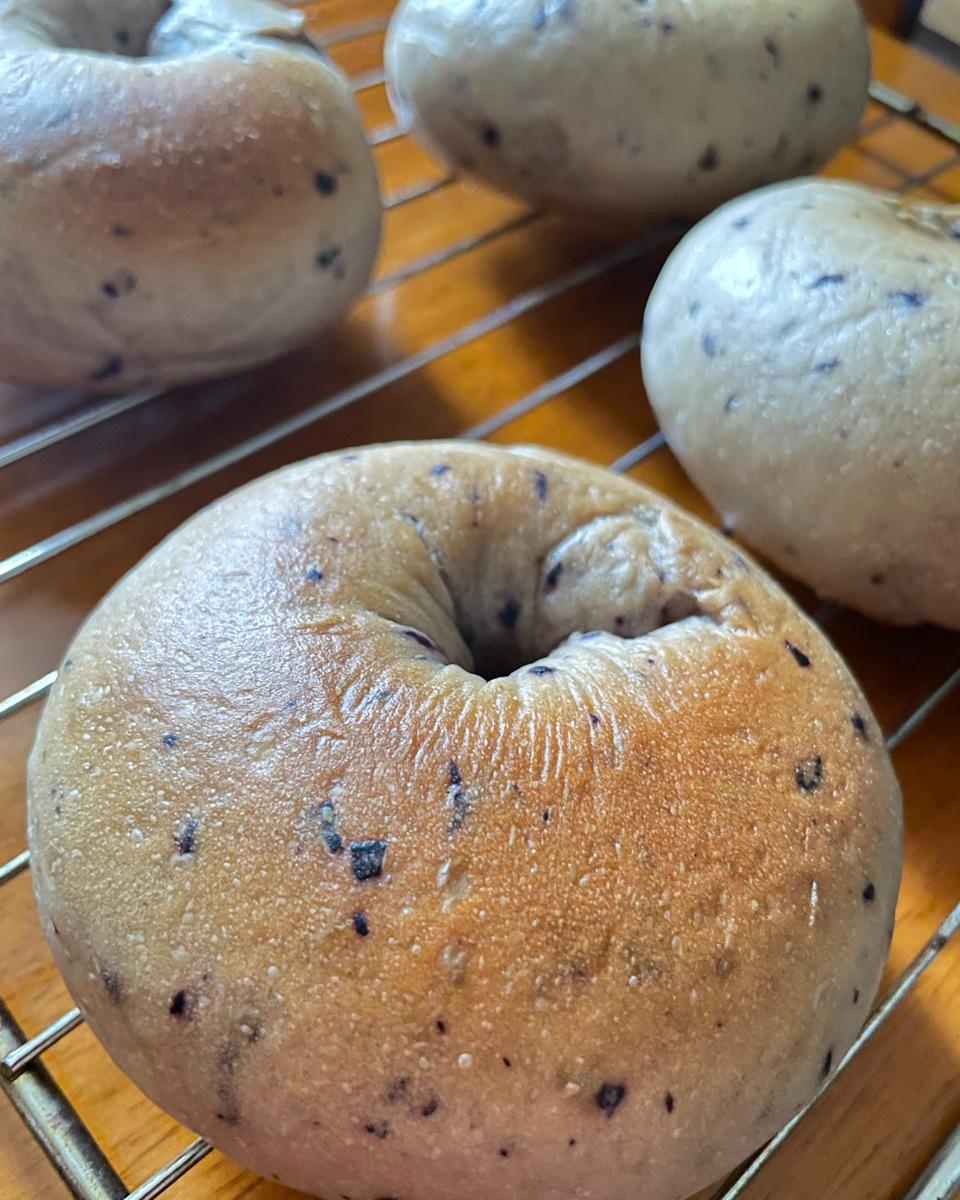 蓝莓乳酪贝果🥯越嚼越香🔥这个配方绝了