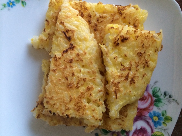 鸡蛋米饭煎饼
