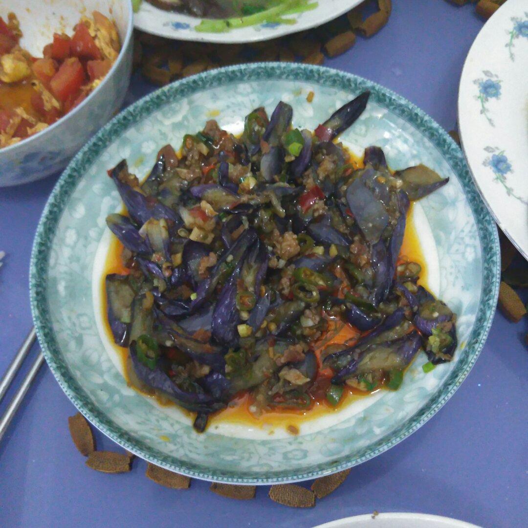 红烧肉沫茄子