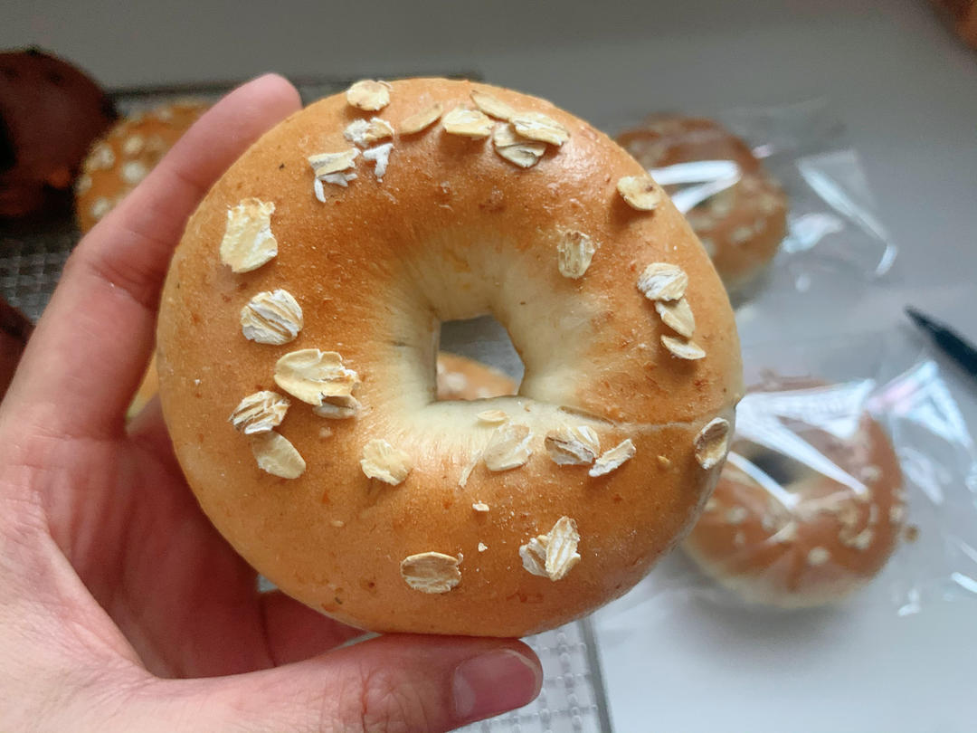 低糖无油燕麦贝果