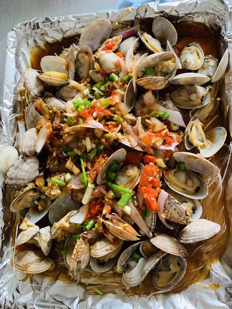 柠_柒做的锡纸花甲(烤箱版)