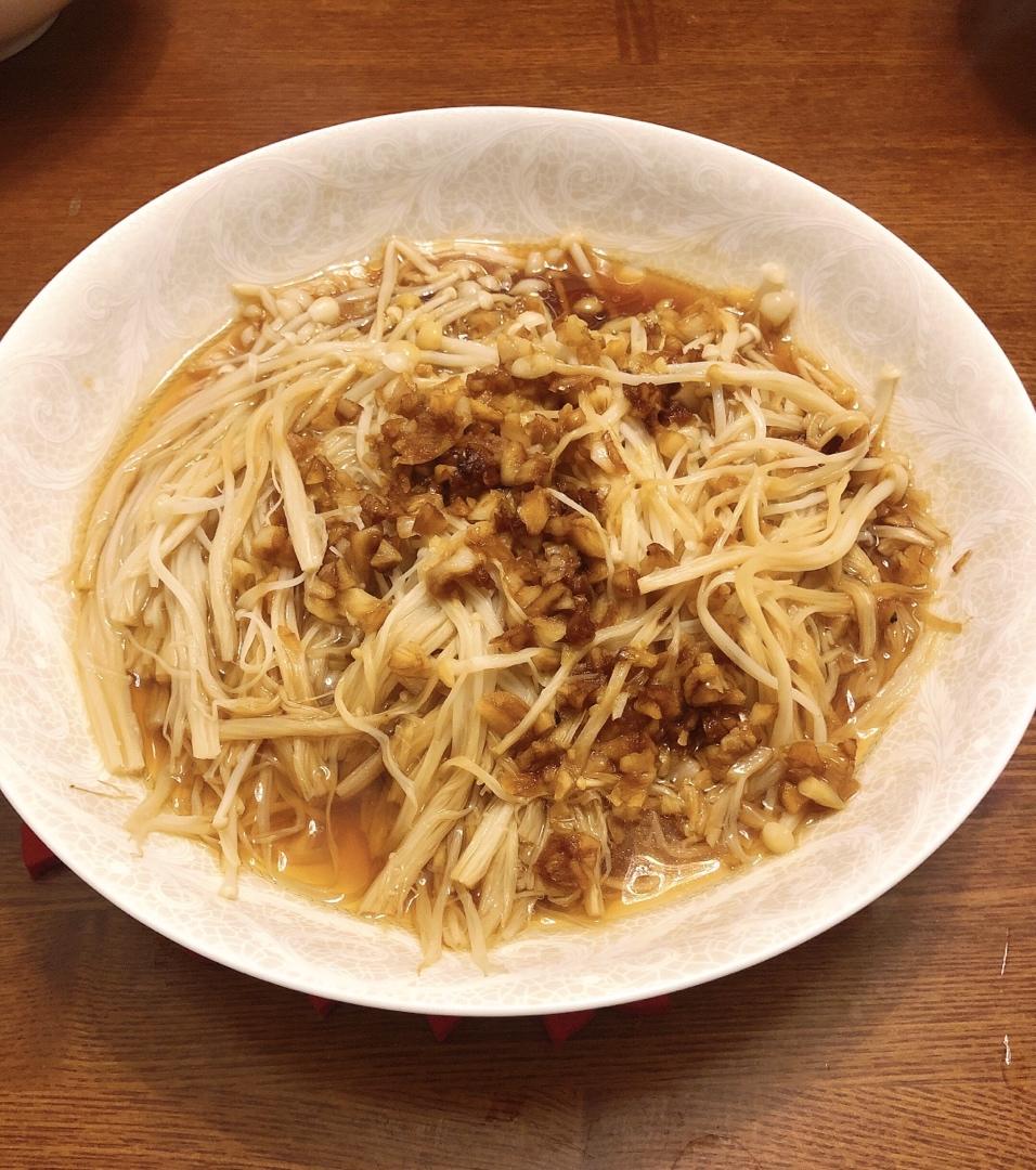 蒜蓉蒸金针菇