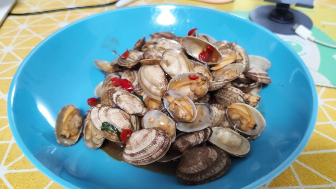 5分钟快手菜❗️秒杀路边摊爆炒花甲～好吃到爆