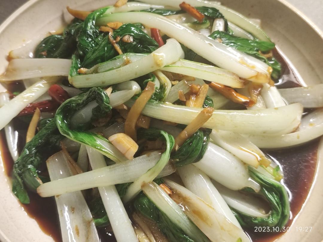 清炒小白菜 简单好吃