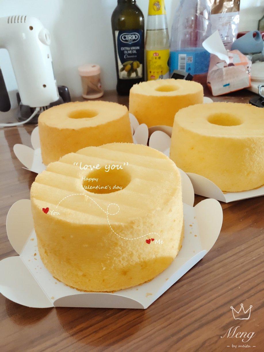 两个六寸可可戚风