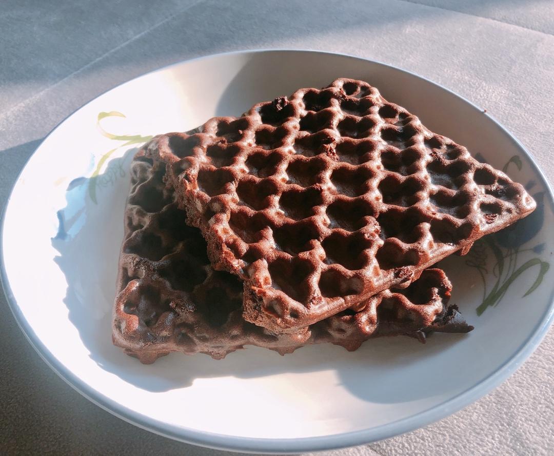 可可糯米华夫饼