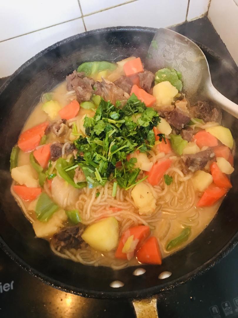 #向往的生活3#羊肉烩菜