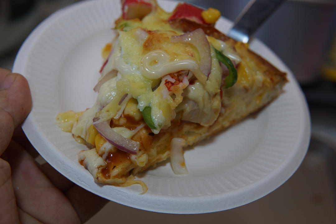 鲜虾🍤培根披萨🍕“内附敲好吃的饼皮做法”