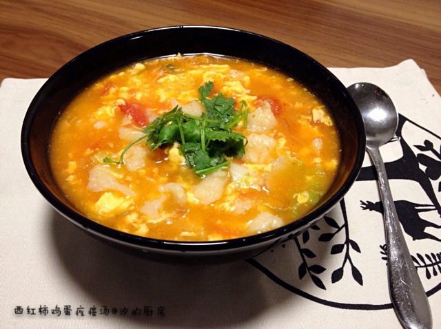 西红柿鸡蛋疙瘩汤