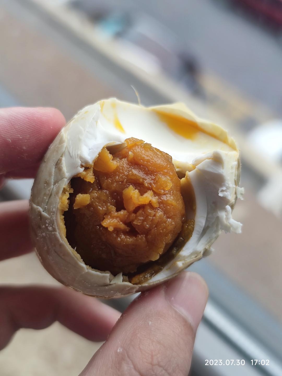 烤鸭蛋（自己腌制油多多😍）