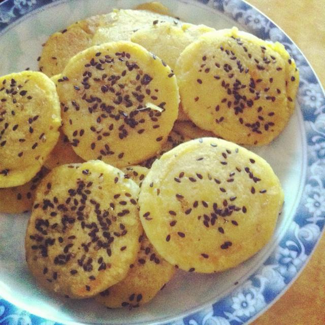 芝麻南瓜饼