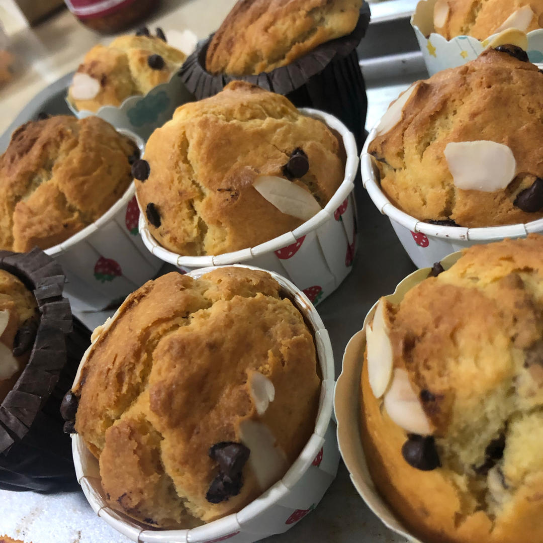 香蕉马芬蛋糕杯