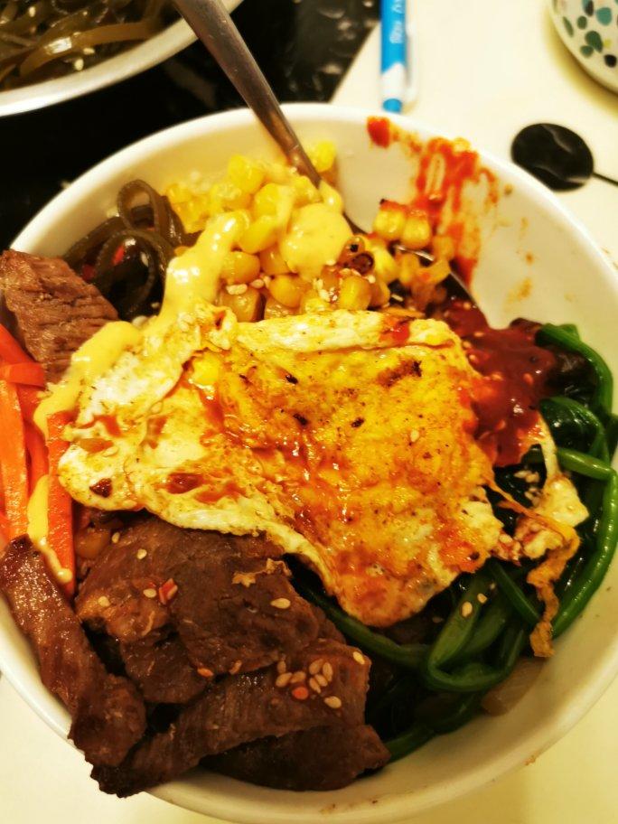 家庭版 简易 石锅/铁锅 韩式拌饭