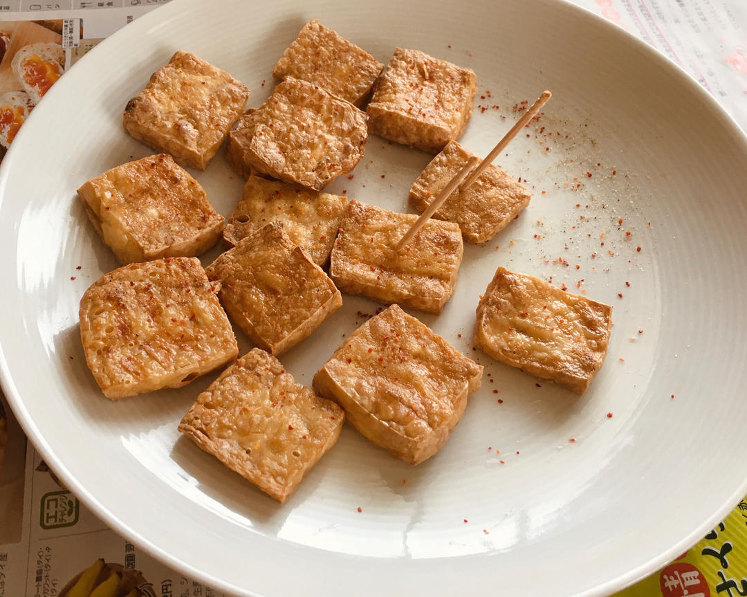 空气炸锅别闲置了❗️巨好吃～炸豆腐