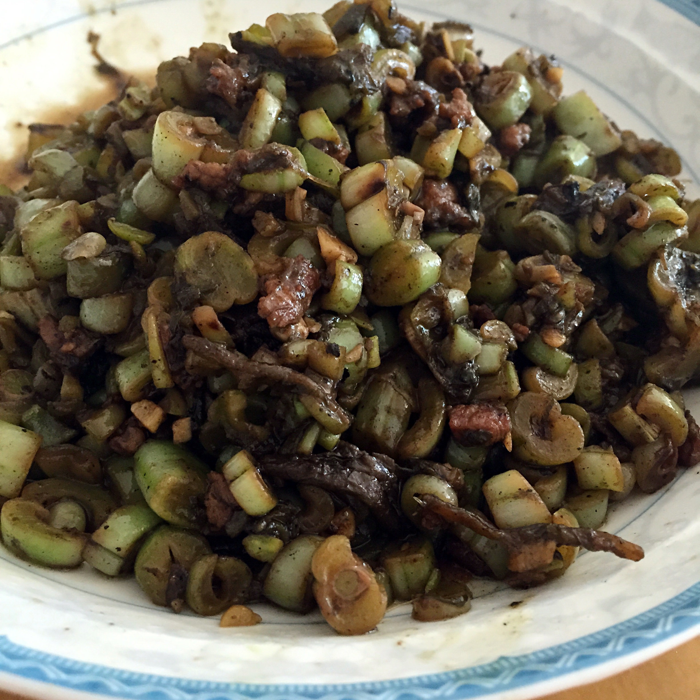 榄菜肉末四季豆