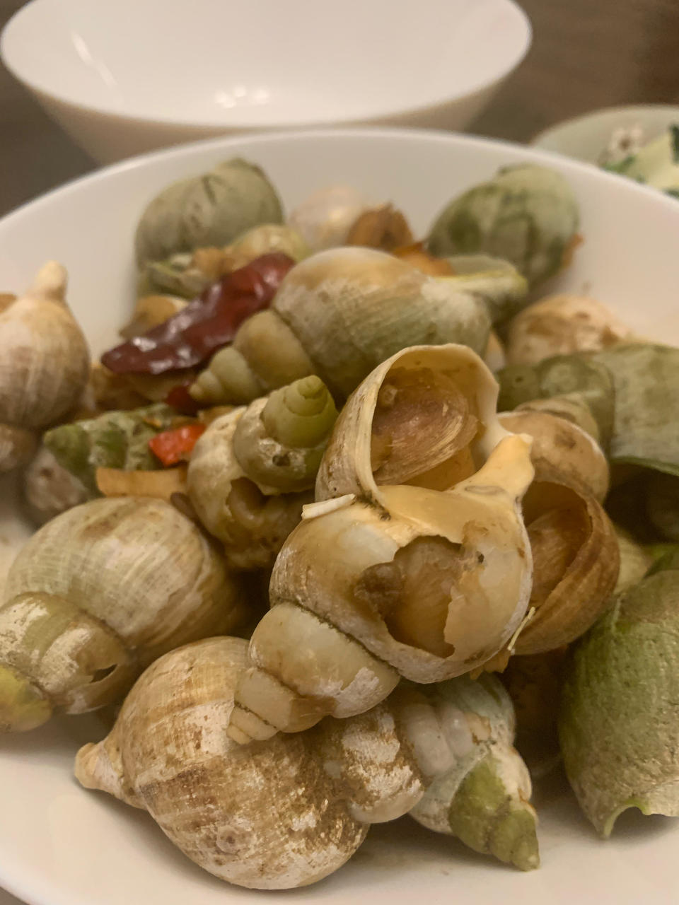 辣酒煮花螺