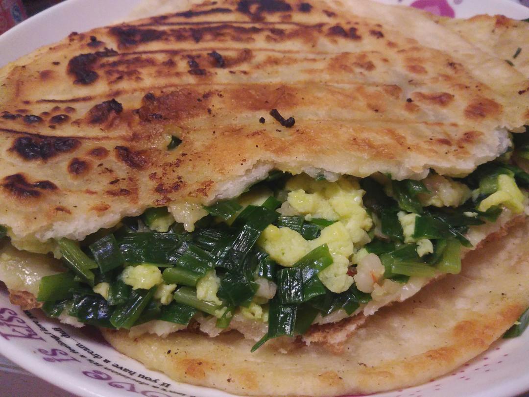 馅饼(韭菜鸡蛋虾滑馅)的做法