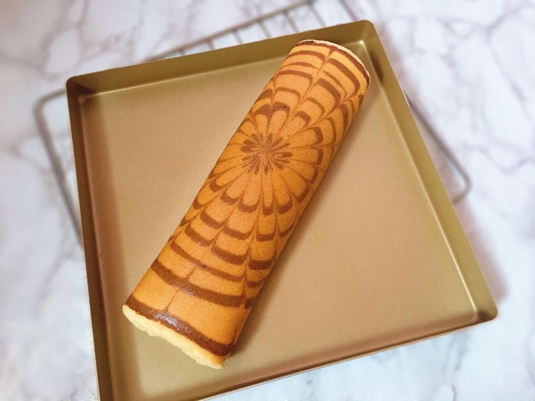 拉花蛋糕卷制作方法分享 by pink-rabbit