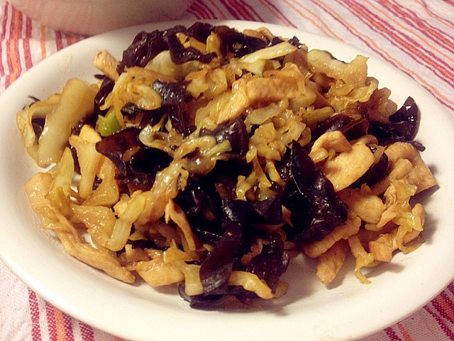 醋溜黑白菜