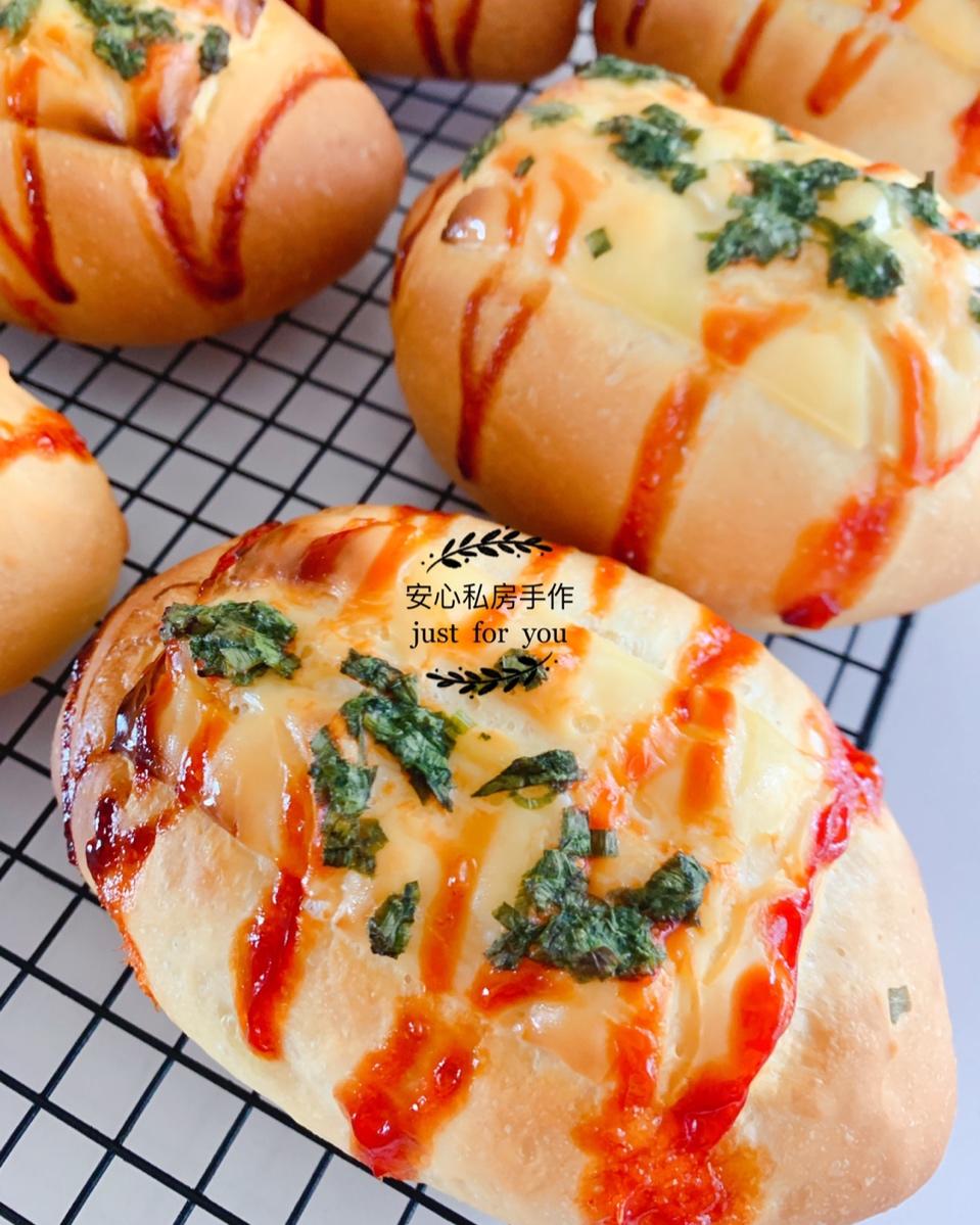 培根火腿香葱芝士面包