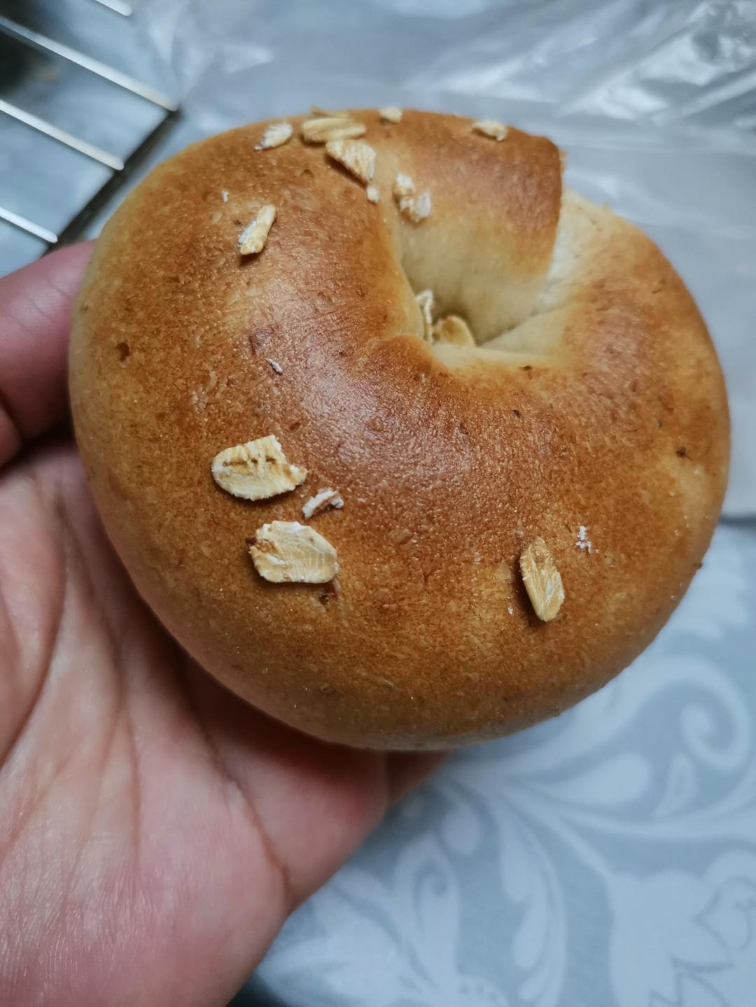 低糖无油燕麦贝果