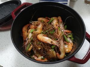 珐琅铸铁锅-干锅粉丝虾煲的做法 步骤15