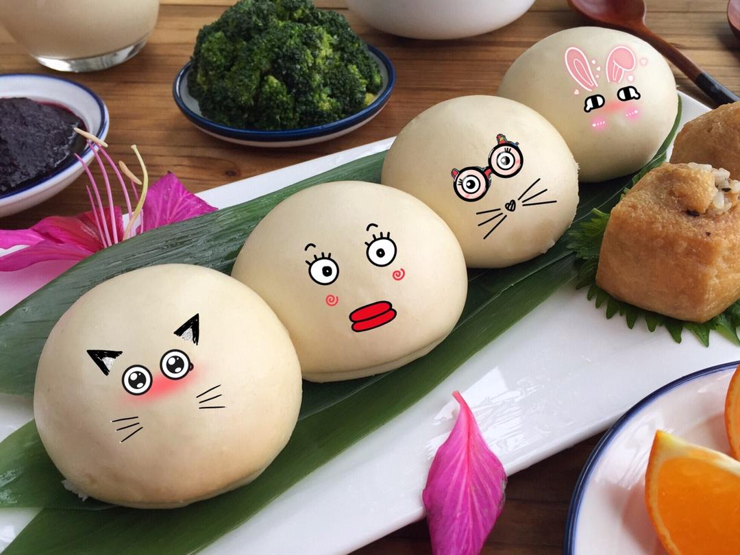 大白胖子戗面馒头