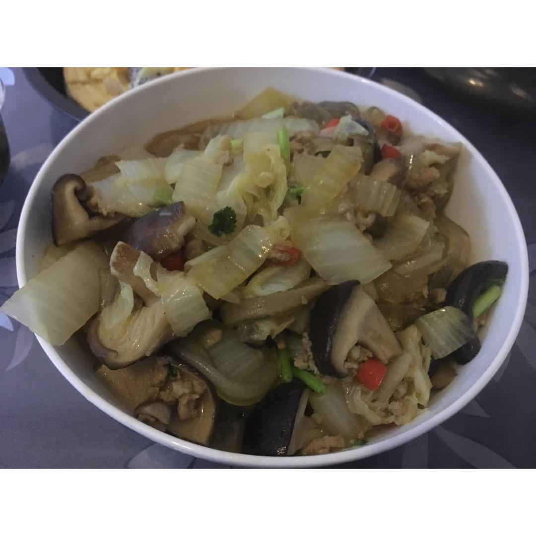 白菜烂糊肉丝