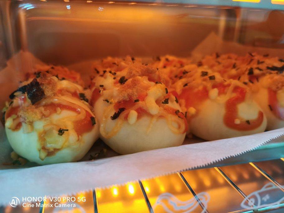 肉松沙拉酱芝士面包（17小时中种面团）