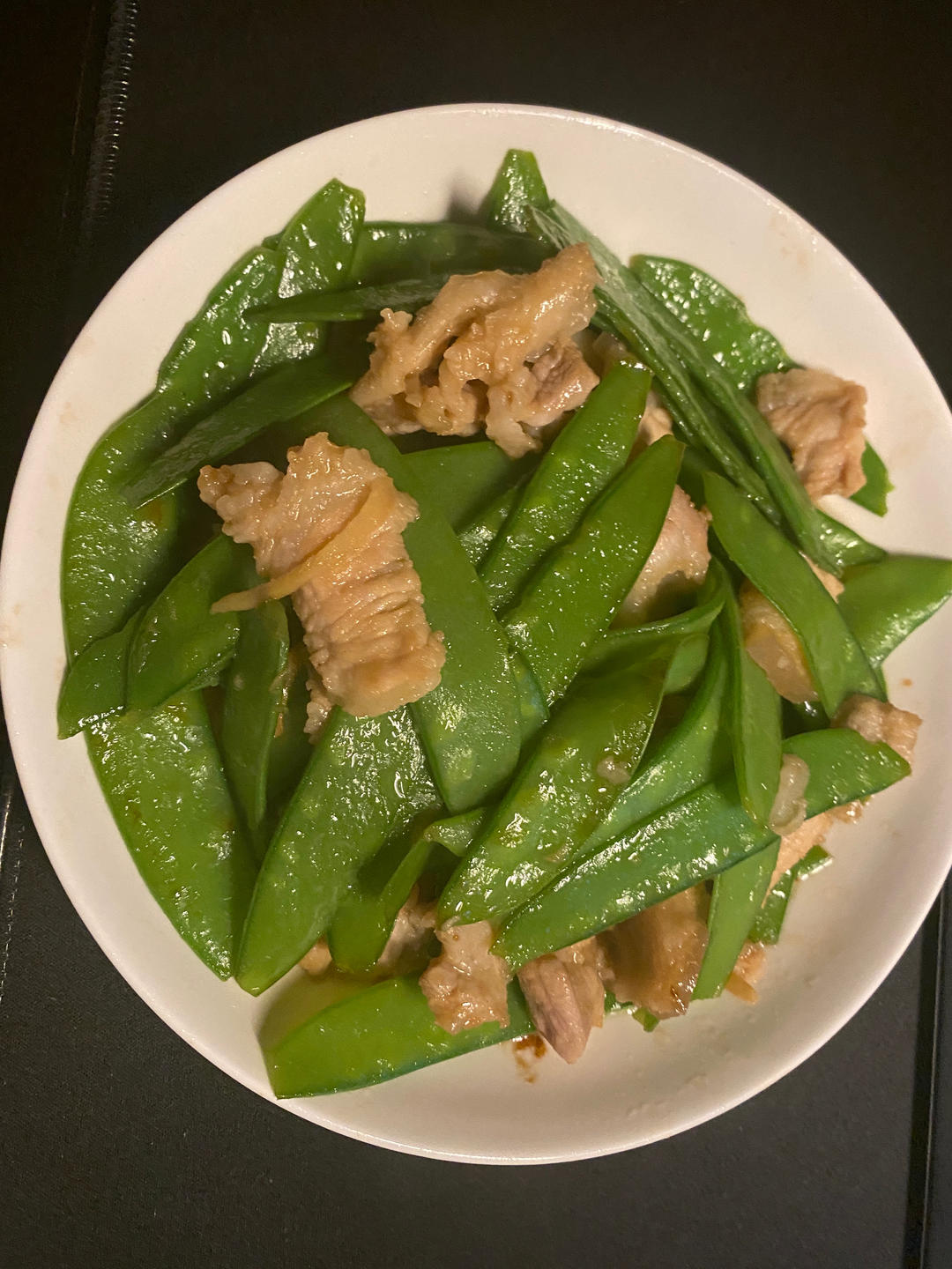 拌面菜：扁豆角炒肉