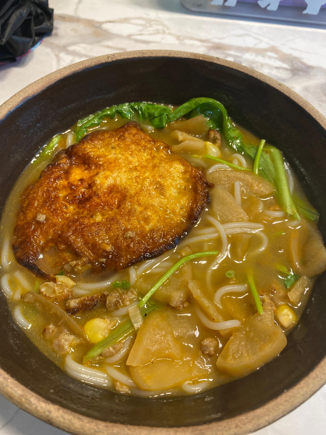 榨菜肉沫米线～巨香巨好吃！
