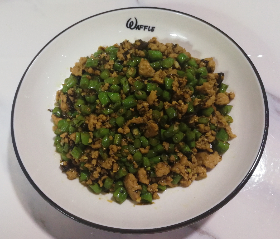 下饭神器-橄榄菜豆角肉末的做法