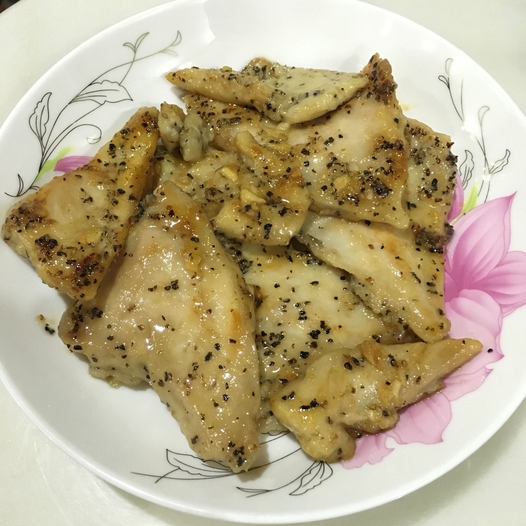 酷炫屌炸天好吃的煎鸡胸肉（香蒜蜂蜜煎鸡胸肉）