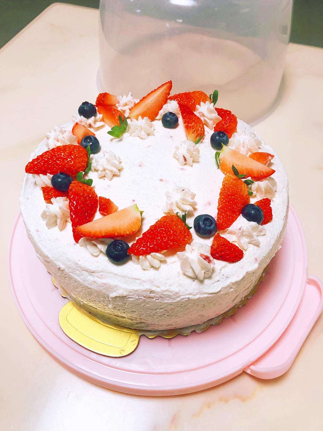 草莓蛋糕（自制草莓酱）