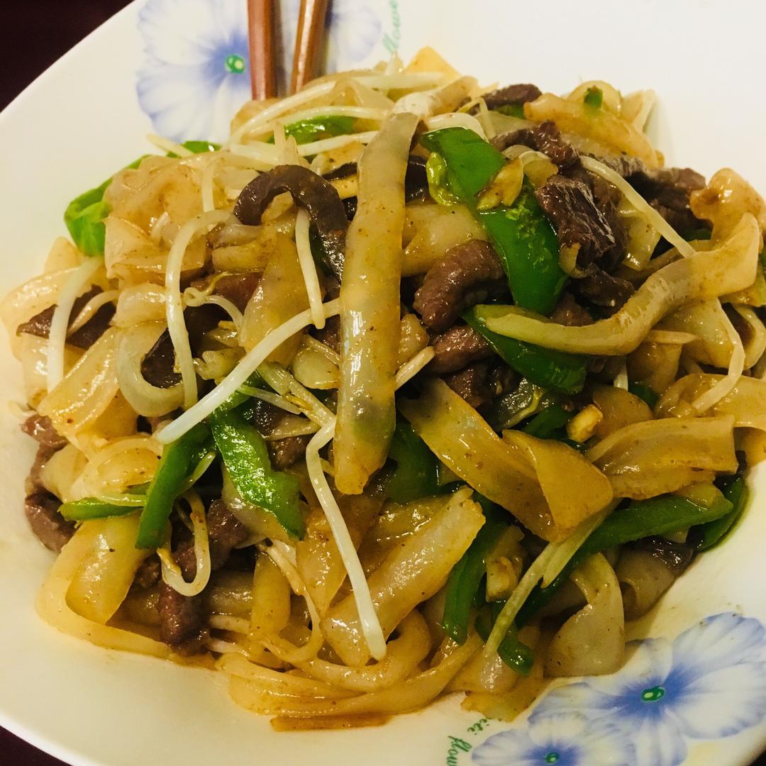 简单美味的干炒牛河