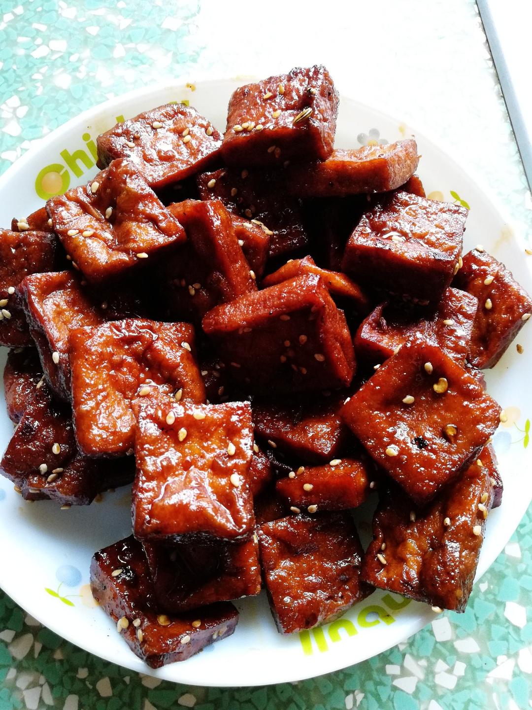 晓风优澜做的蜜汁豆干