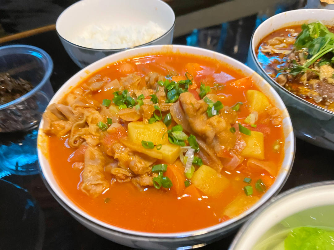 番茄肥牛金针菇