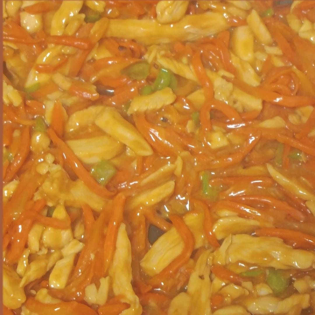 无敌下饭低脂鸡胸肉版鱼香肉丝