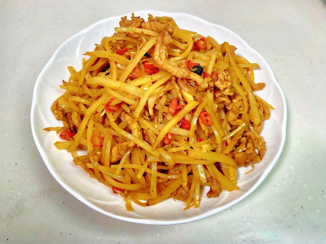 土豆丝炒肉｜家常好菜