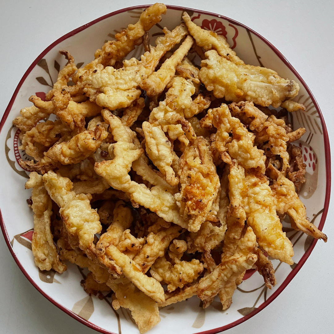 软炸蘑菇（平菇）
