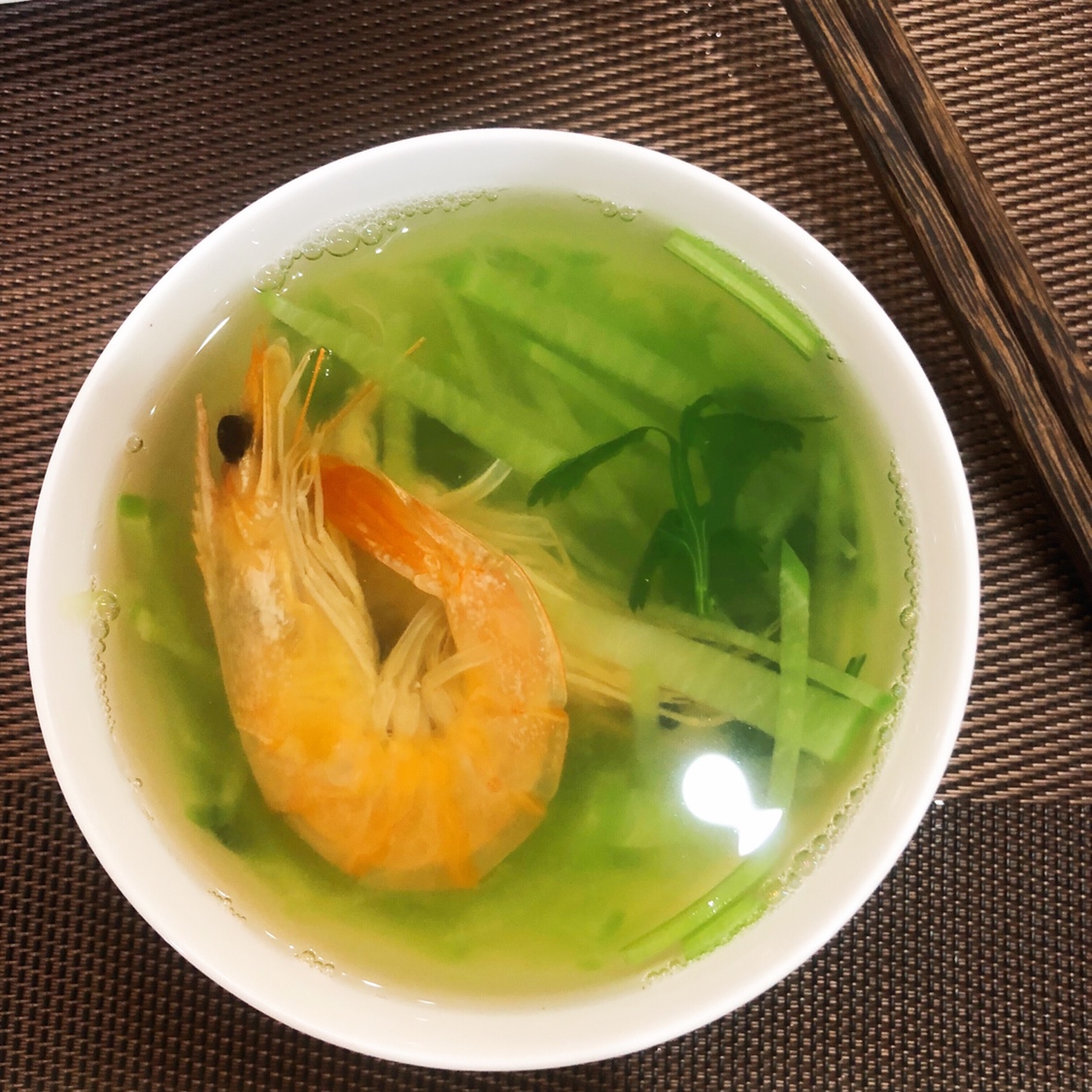 虾干萝卜丝汤