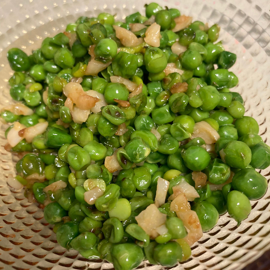 自带清甜超美味的素炒豌豆