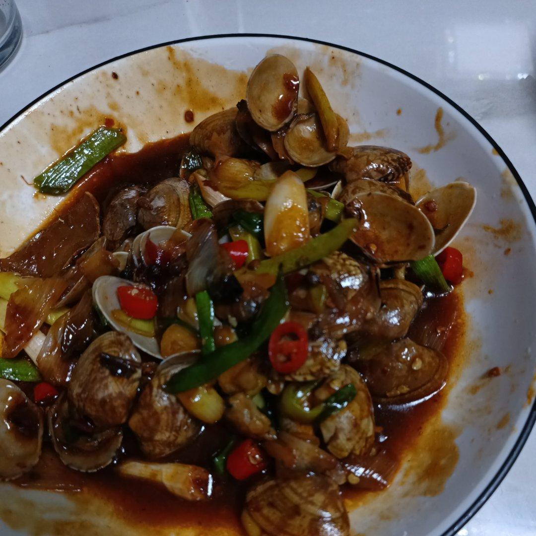 🔥秒杀街边大排档‼️爆炒香辣花甲〰️巨好吃